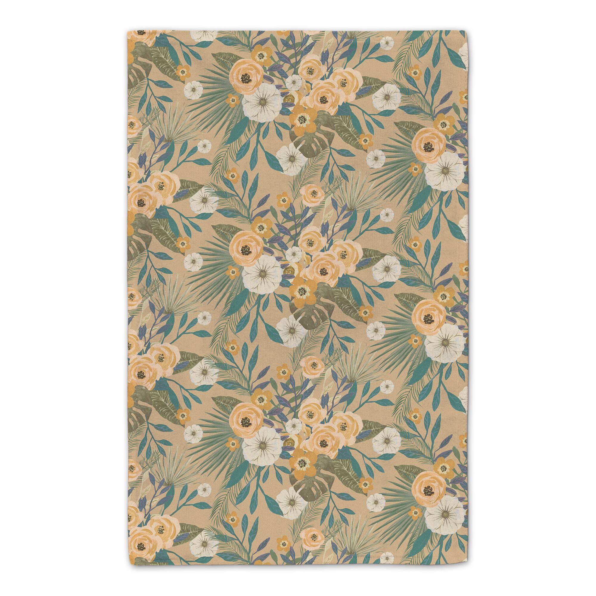 Feels Like Home Tropical Floral Tea Towel Set